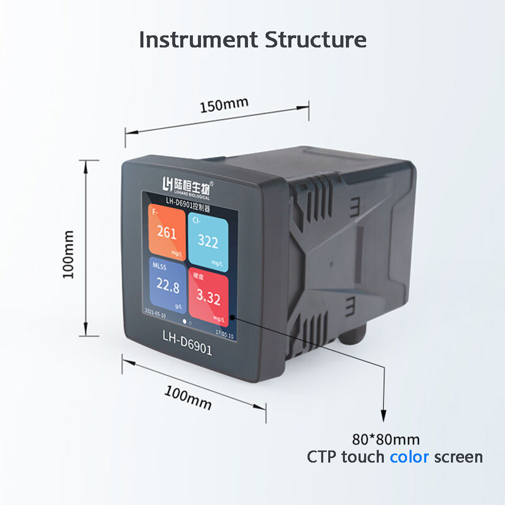 Industrial Use Water Quality Monitor Online Universal Controller 4 Channels Transmitter