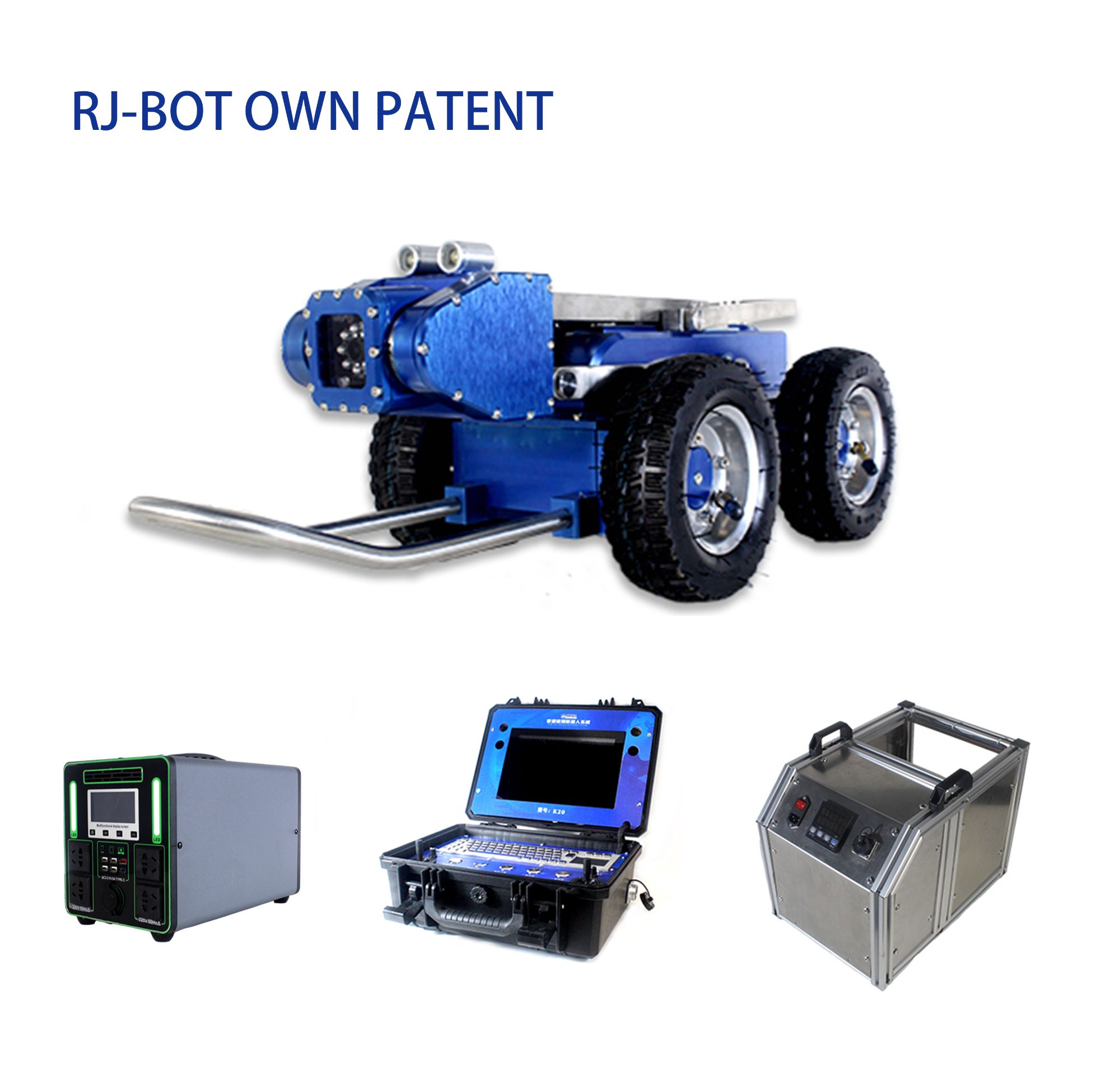 RJ-B0T K18 CCTV Sewer Pipe Inspection Camera Crawler Robot Drain Camera