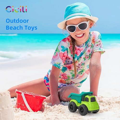 PVC BPA Free Phthalates Free Toddler Car Toys for 1-3 Year Old Dump Truck