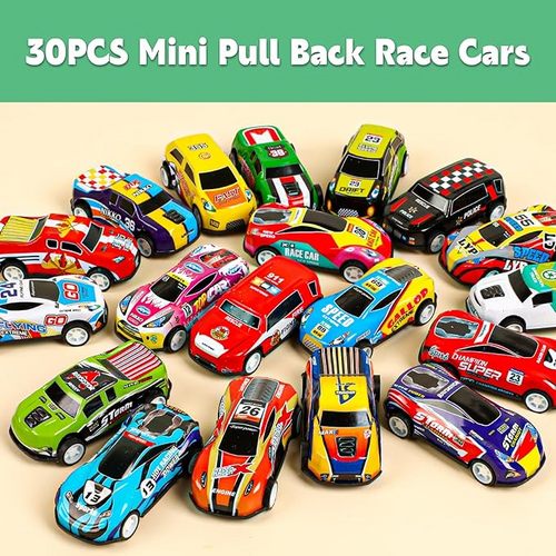 32 Pcs Pull Back Cars Party Favors for Kids Mini Vehicles Toy Bulk Party Favor Race Cars Toys for Birthday Party