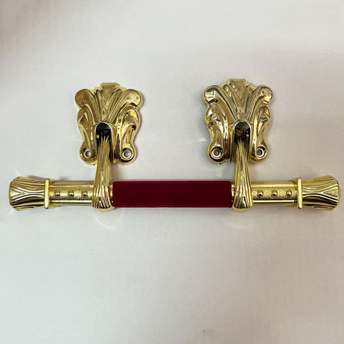 China Manufacturer's Cheap H9007 Funeral Coffin Accessories European Coffin Box with Square Plastic Handles