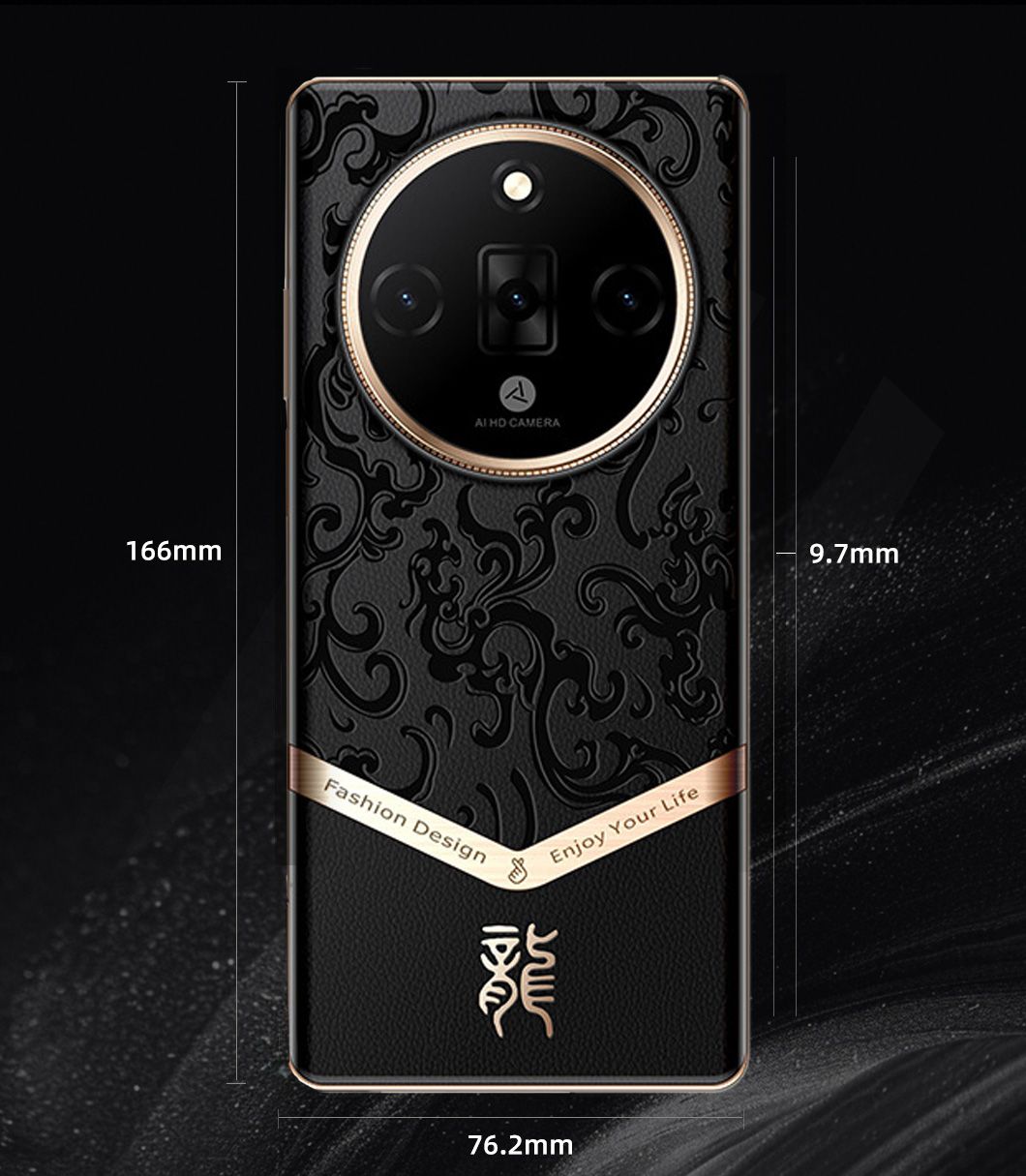 Light Luxury Leather Grain 6.5-Inch Custom Appearance Smart Mobile ...