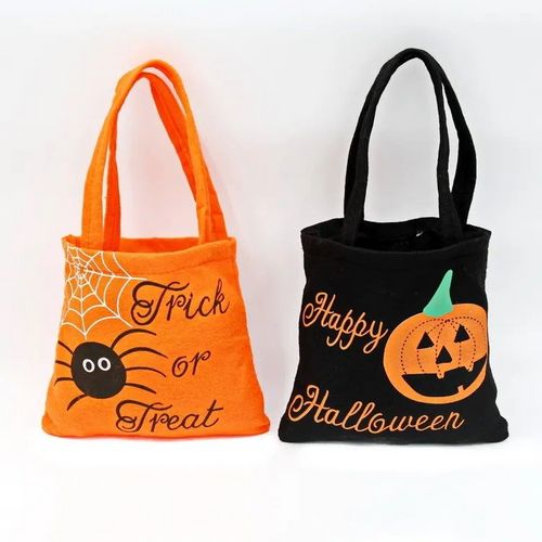 Spider Pumpkin Print Shoulder Bag Children's Candy Gift Bags Small Handbags Women