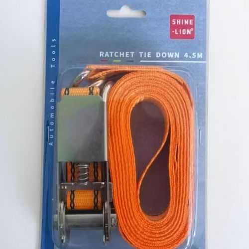 Standard Duty Tie-Down Straps with Steel Hooks Lashing Straps for Truck