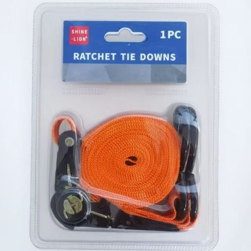 Heavy Duty Adjustable Transom Tie Down Straps for Cargo Control Ratchet Tie Down Straps