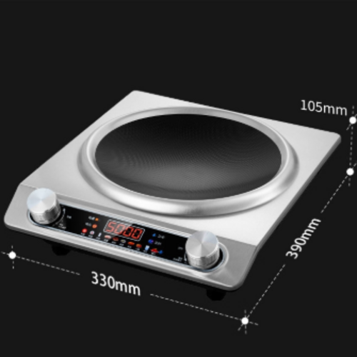 High Quality 5000W Ultra-Thin Concave Induction Cooker Stainless Steel Single Burner Household Kitchen Touch Control Cooker