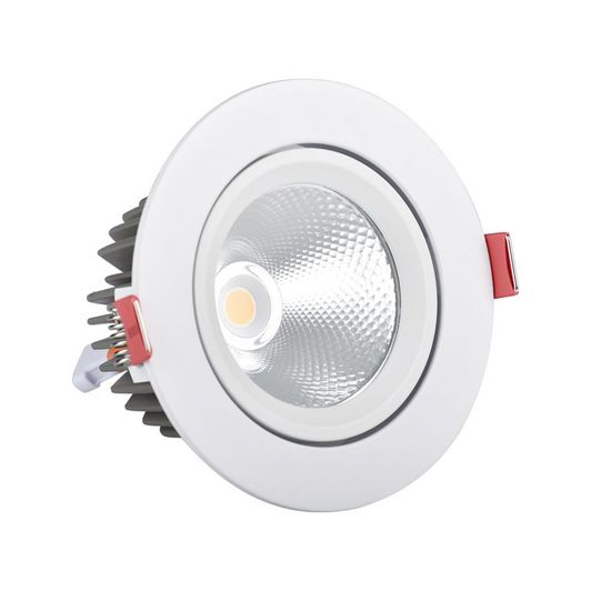 Adjustable Angle LED Downlight, 3000K-6500K CCT for Home Lighting
