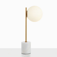 Modern creative design, marble, glass, table lamp