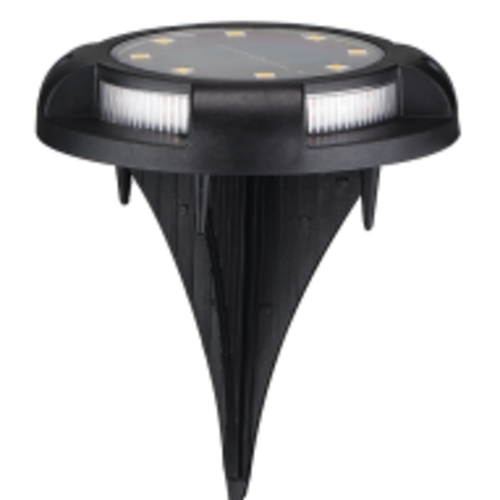 Solar-powered underground light, 8LED stainless steel, new outdoor model, plug-in ground grass light, courtyard garden rainproof