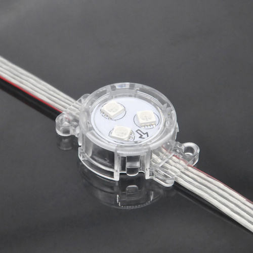 30mm IP65 3-light point light source LED Module Light Outdoor Decorative Lighting RGB full-color DMX512