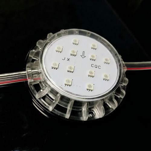 80mm 12-light point light source IP65 LED Module Light Outdoor Decorative Lighting RGB full-color DMX512