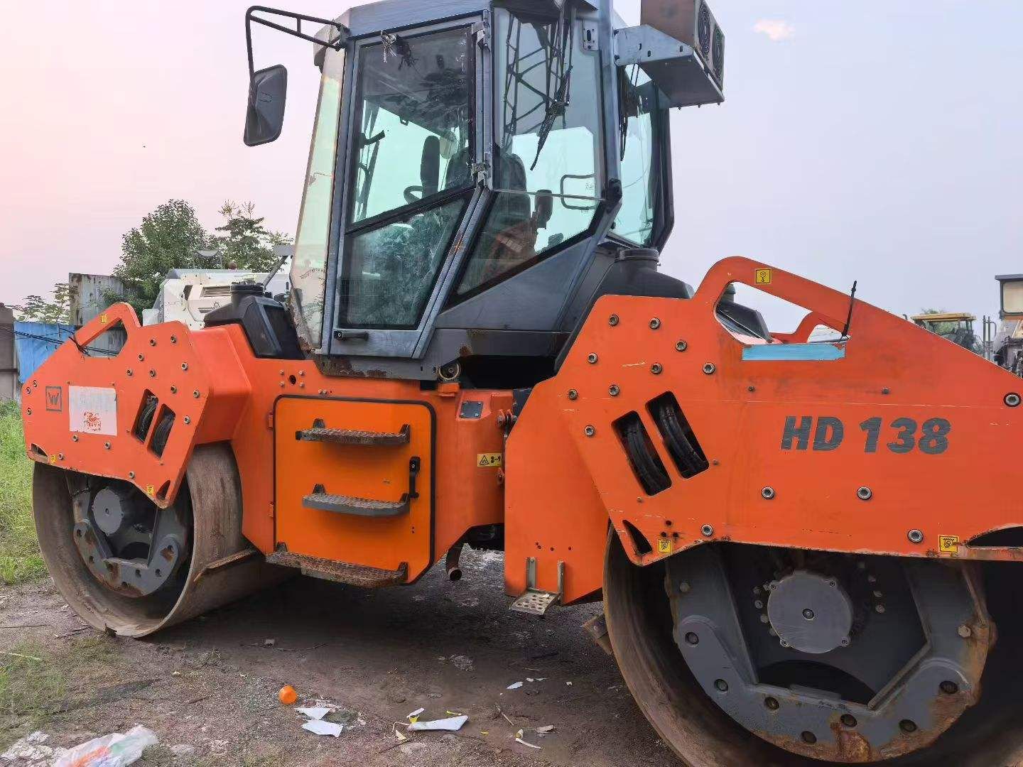 Hd128 Original Used HAMM HD128 Double Drum Vibratory Road Roller Machine ...