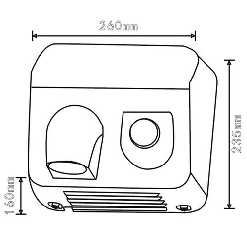 White Simple Modern Style Hand Dryer Easily Matches Various Bathroom Decoration Styles