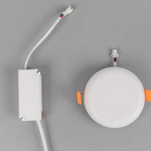 The high-efficacy LED panel light consumes less power at the same illuminance, meeting green building energy standards