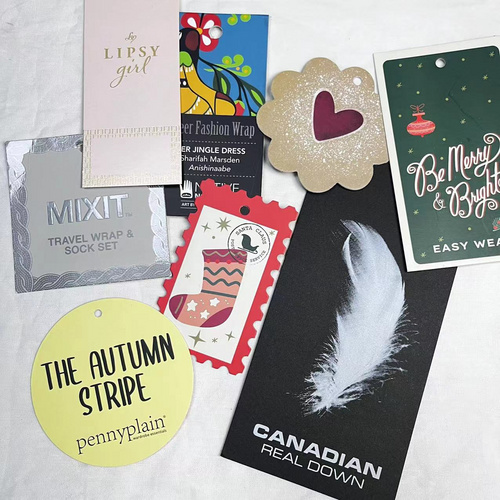 Spot UV hangtags for glossy highlights