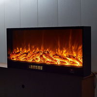Customized electronic fireplace core with seven color flame plug-in decoration fireplace cabinet for home and conference rooms