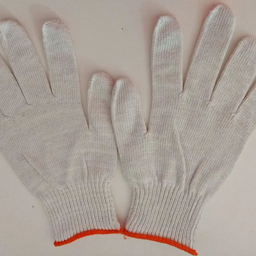 Off-white Knitted cotton gloves