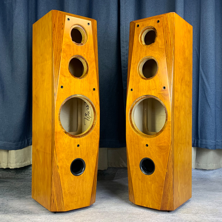 Custom-made 8 inch 10 inch 12 inch imported Solid Wood Birch Plywood Oblique Corner Three-way Speaker Empty Box