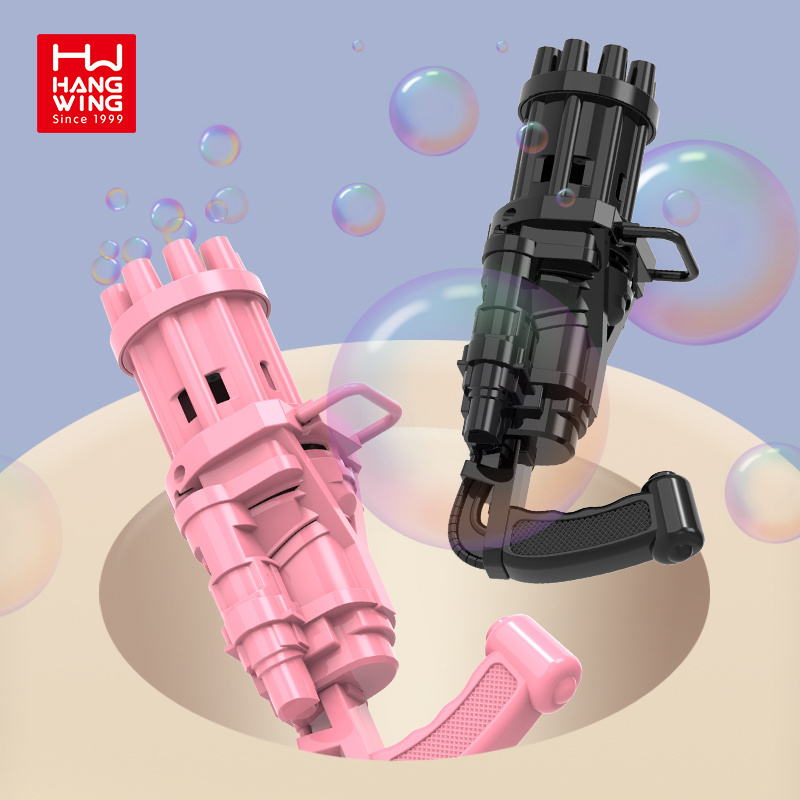 Electric Guns Toy Blowing Blaster Soap Outdoor Games Summer Party Portable Blower Water Pistola de burbujas Gatling Bubble Gun