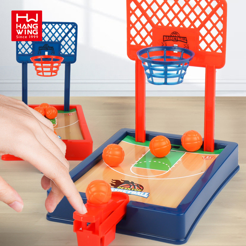 HW indoor outdoor compact portable board games finger basketball kids exercise finger stress relief desktop toys child gift set