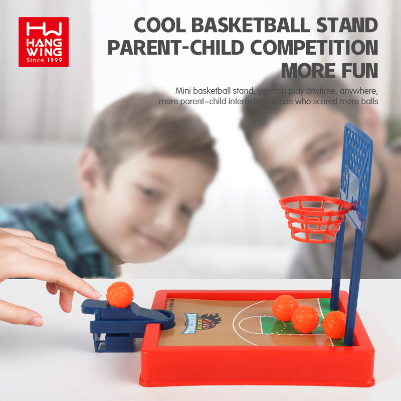 HW indoor outdoor compact portable board games finger basketball kids exercise finger stress relief desktop toys child gift set