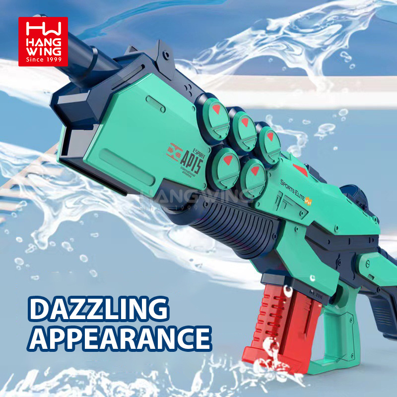 HW Water Splashing Outdoor Game New Octopus Summer Large Fully Automatic Long-Distance Range  Electric Burst Water Gun Wholesale