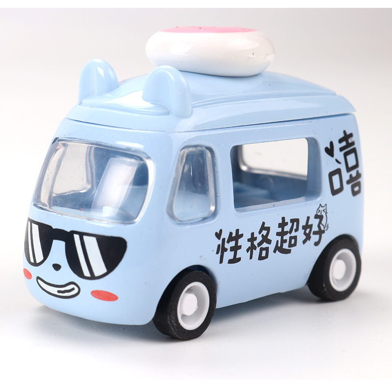 DIE-CAST Pull back cars Die Cast Metal Mini Racers Variety Car Cute outfit Cartoon Vehicles