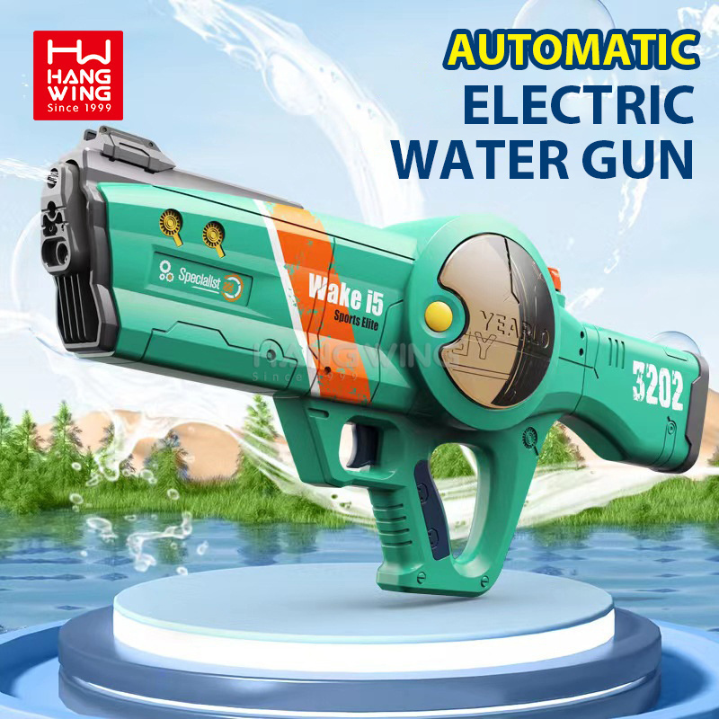 Hw Electric Burst Induction Water Absorption High Pressure Large Capacity Tuna Water Gun Children's Summer Shooting Game Toys