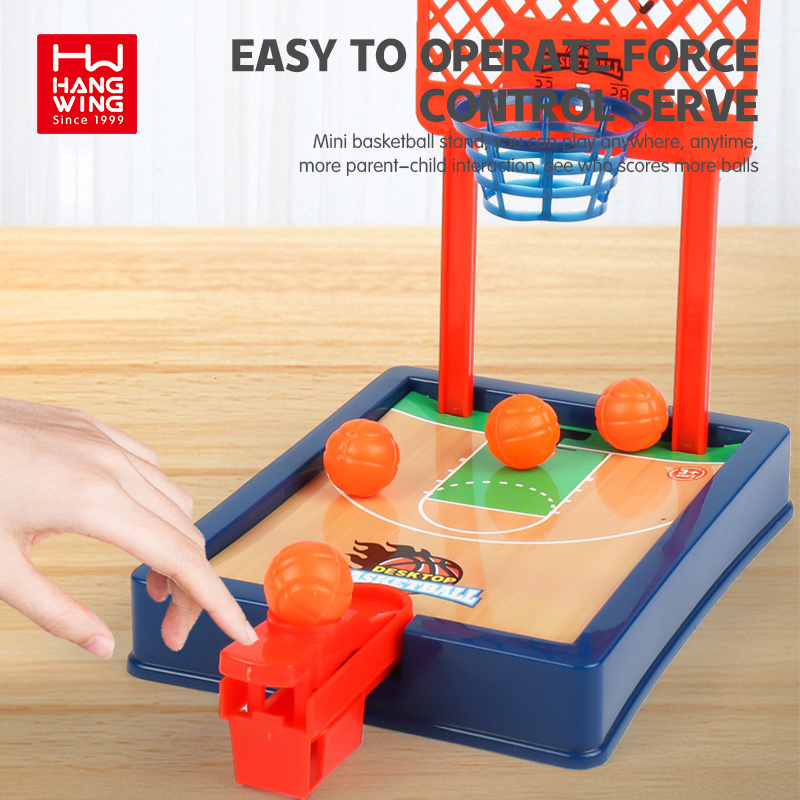 HW indoor outdoor compact portable board games finger basketball kids exercise finger stress relief desktop toys child gift set