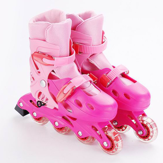 Girl Shoe Hand Bag Pink Ice Skating Shoes for Man Winter Warm Girls HW Toys Adjustable Skates HW21087331 Outdoors Sport PVC