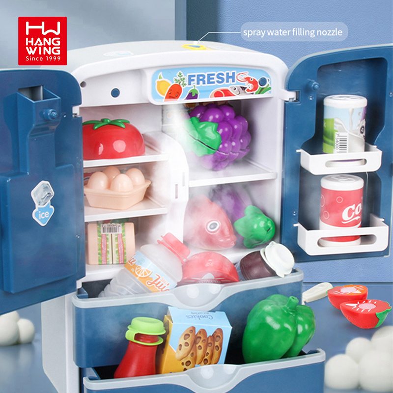 Baby Touch sensitive spray refrigerator with light and sound Kids Kitchen Toys