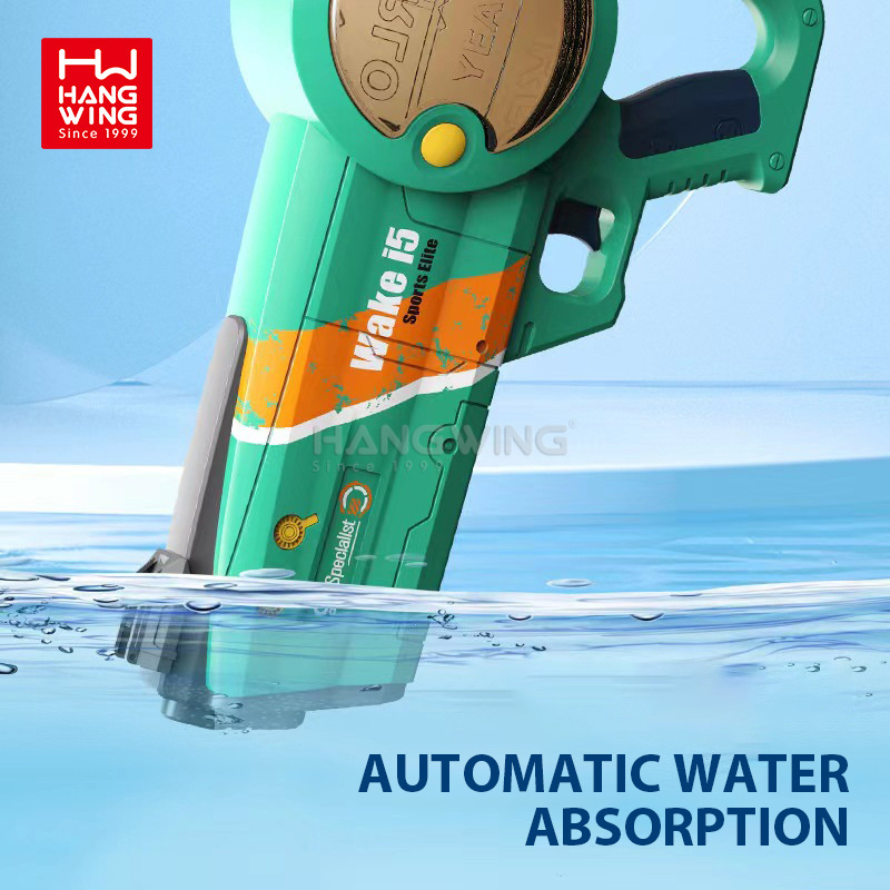 Hw Electric Burst Induction Water Absorption High Pressure Large Capacity Tuna Water Gun Children's Summer Shooting Game Toys