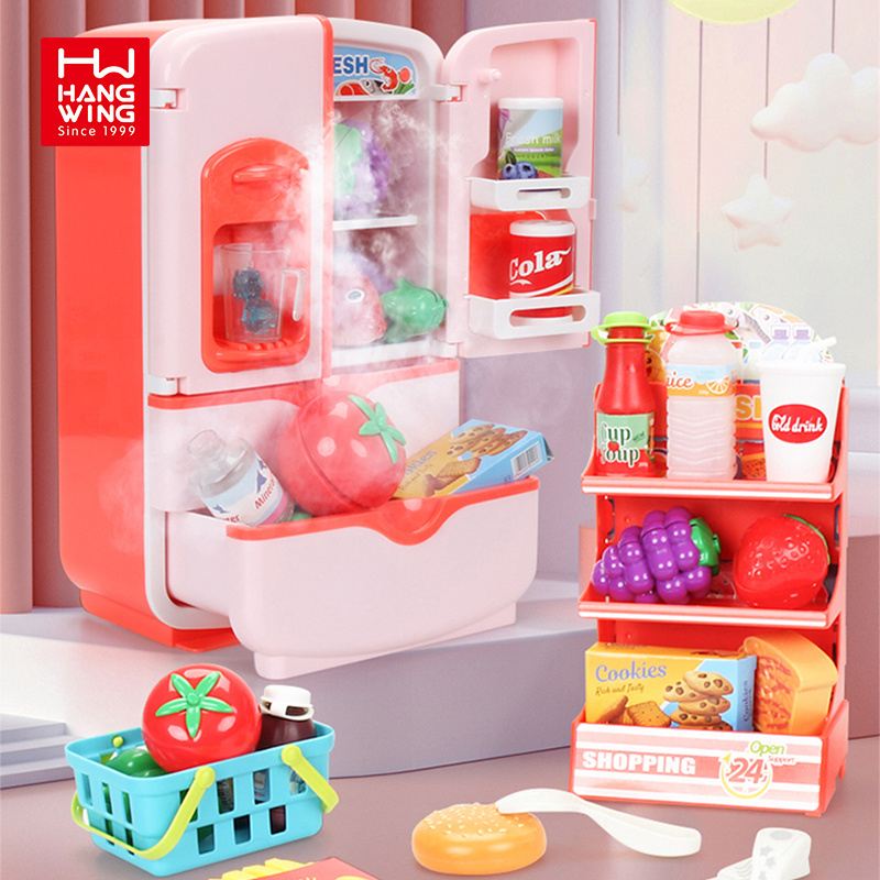 Baby Touch sensitive spray refrigerator with light and sound Kids Kitchen Toys