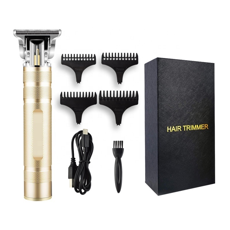 black gold color mini design electric bald hair clipper  professional T blade hair trimmer