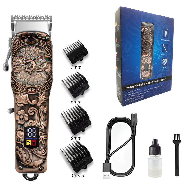 new professional electric hair trimmer high quality hair clippers power cordless hair clipper