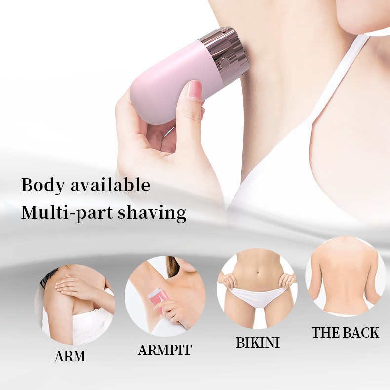 New electric shaver for women designed for travel portable leg hair trimmer bikini trimmer tool USB rechargeable shaver