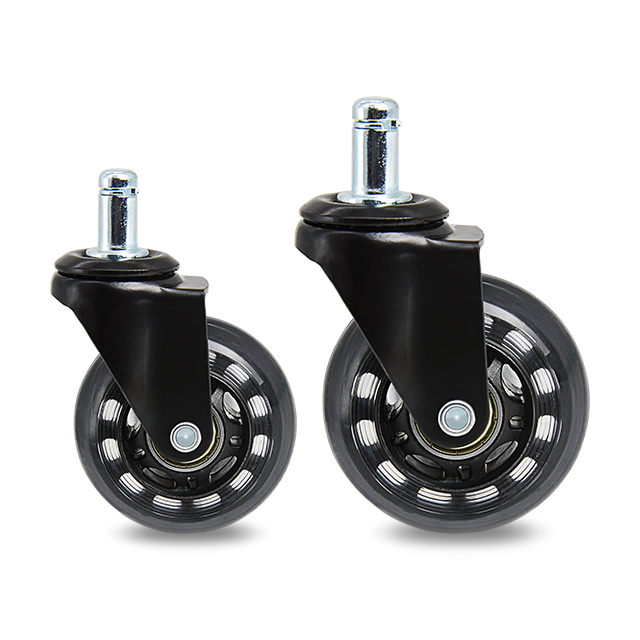 Office Chair Wheels Furniture CASTER Swivel Replacement 3-inch Rollerblade Caster 2.5inch,3inch Transparent+black