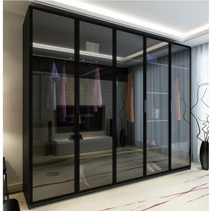 Aluminum profile glass door door for kitchen cabinet wardrobe closet