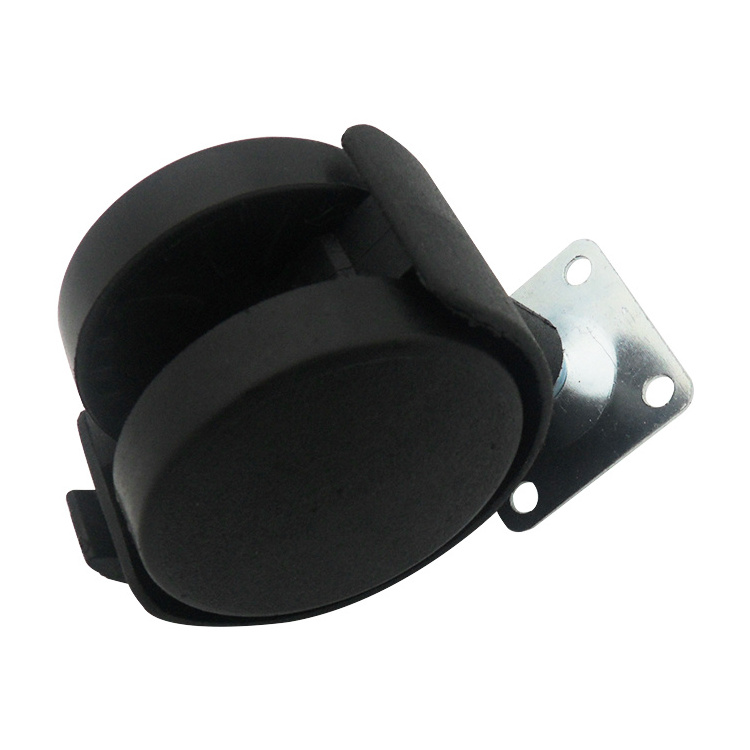 Luggage caster wheel nylon material office chair wheel furniture casters with brake caster wheels