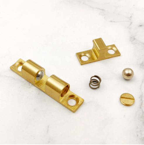 Ball Catch Golden Furniture Cabinet Door Brass Dual Ball Roller Catch Latch Tension Latch Ball catch