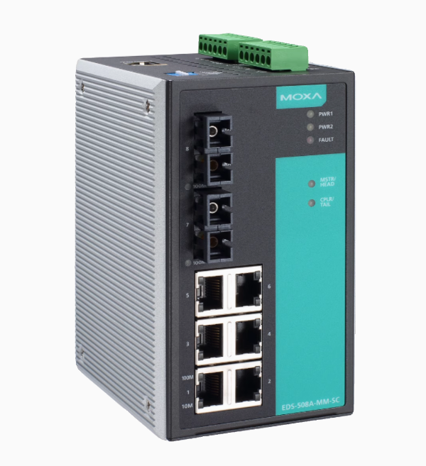 MOXA  Ethernet EDS-508A EDS-508A-MM-SC switch network  for switch