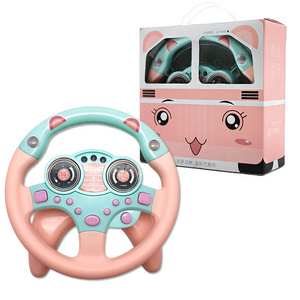 wholesale juguetes  electronic interactive  sounds light driving toy car seat simulator steering wheel  toys for kid