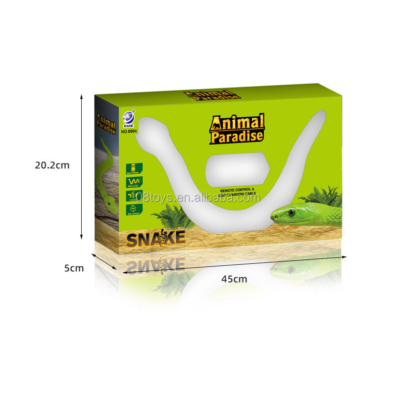 radio control rc realistic animals toy walking 360 degree turning remote control snake with USB charging cable