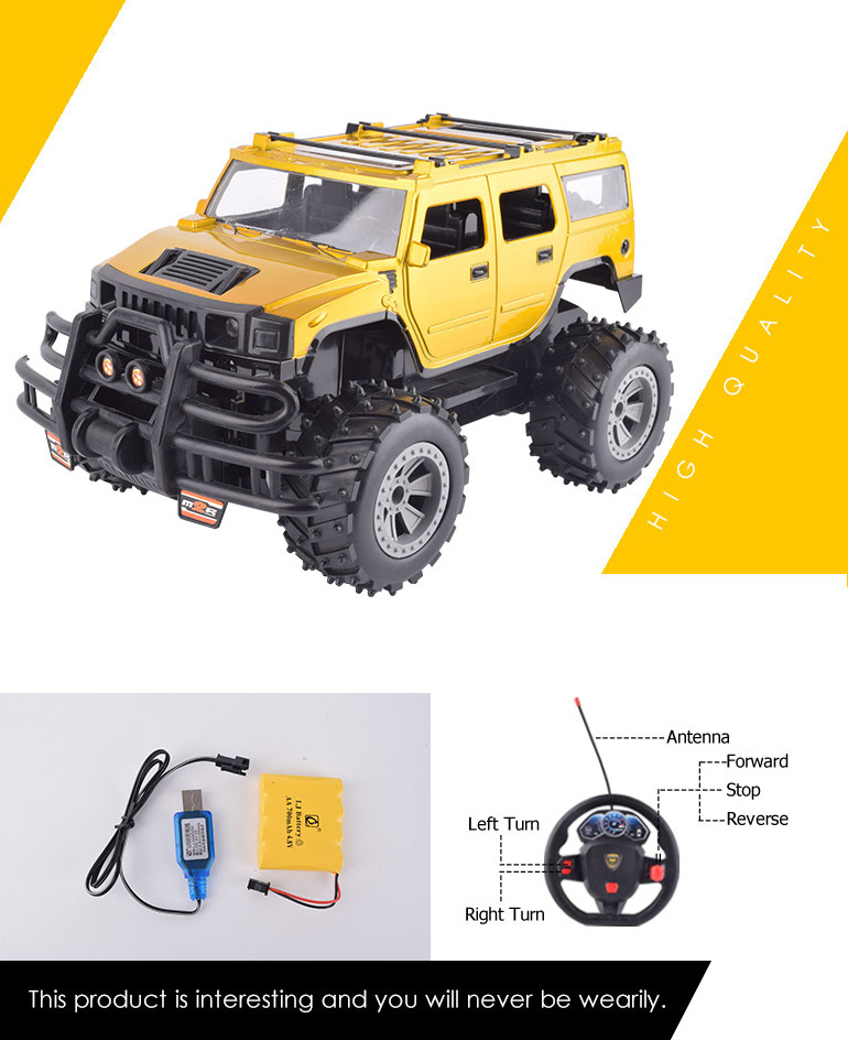 custom radio control cross country racing car toys 1:14 scale 4x4 high speed rc monster truck with led light