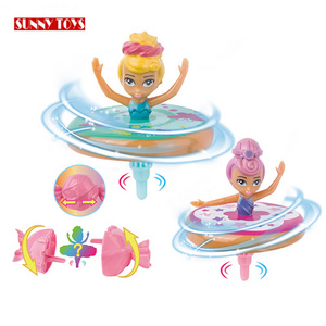 kids gift candy toys doll models girl 360 rotation dance doll with candy design package