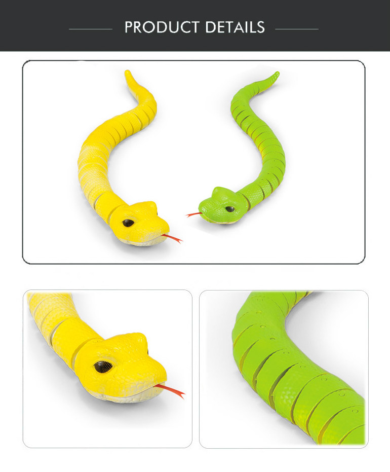 radio control rc realistic animals toy walking 360 degree turning remote control snake with USB charging cable