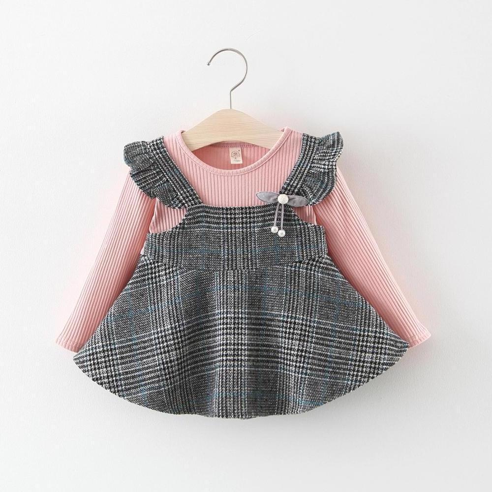 Infant Baby Spring Autumn Korean Style Little Girls Tutu Dress Princess Baby Girl Dress