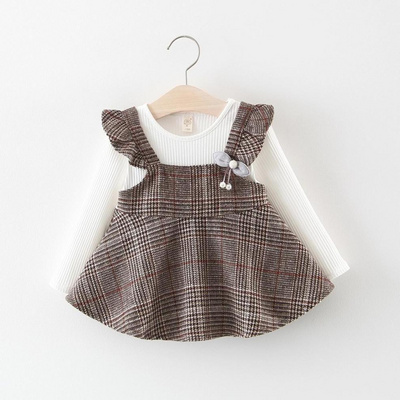 Infant Baby Spring Autumn Korean Style Little Girls Tutu Dress Princess Baby Girl Dress