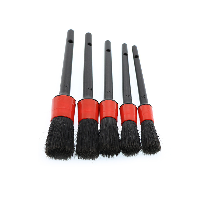 Wholesale car brush high quality 5pcs set car cleaning air conditioner outlet  car detailing brush kit