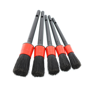 Wholesale car brush high quality 5pcs set car cleaning air conditioner outlet  car detailing brush kit